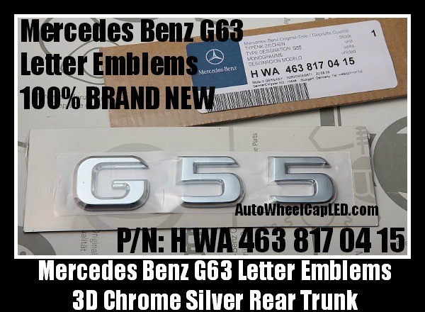 Lettering Amg Mercedes Benz Chrome Emblem For Mercedes Benz Logo