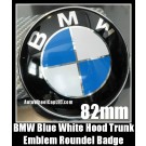 BMW E63 Blue White Hood Trunk 82mm Emblem Roundel M6 650i 645ci 630i 6 Series 