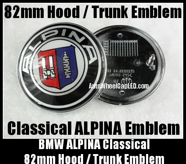 Emblema BMW 82 MM Alpina (para capó/maletero) - E-DZSHOP AUTOPARTS